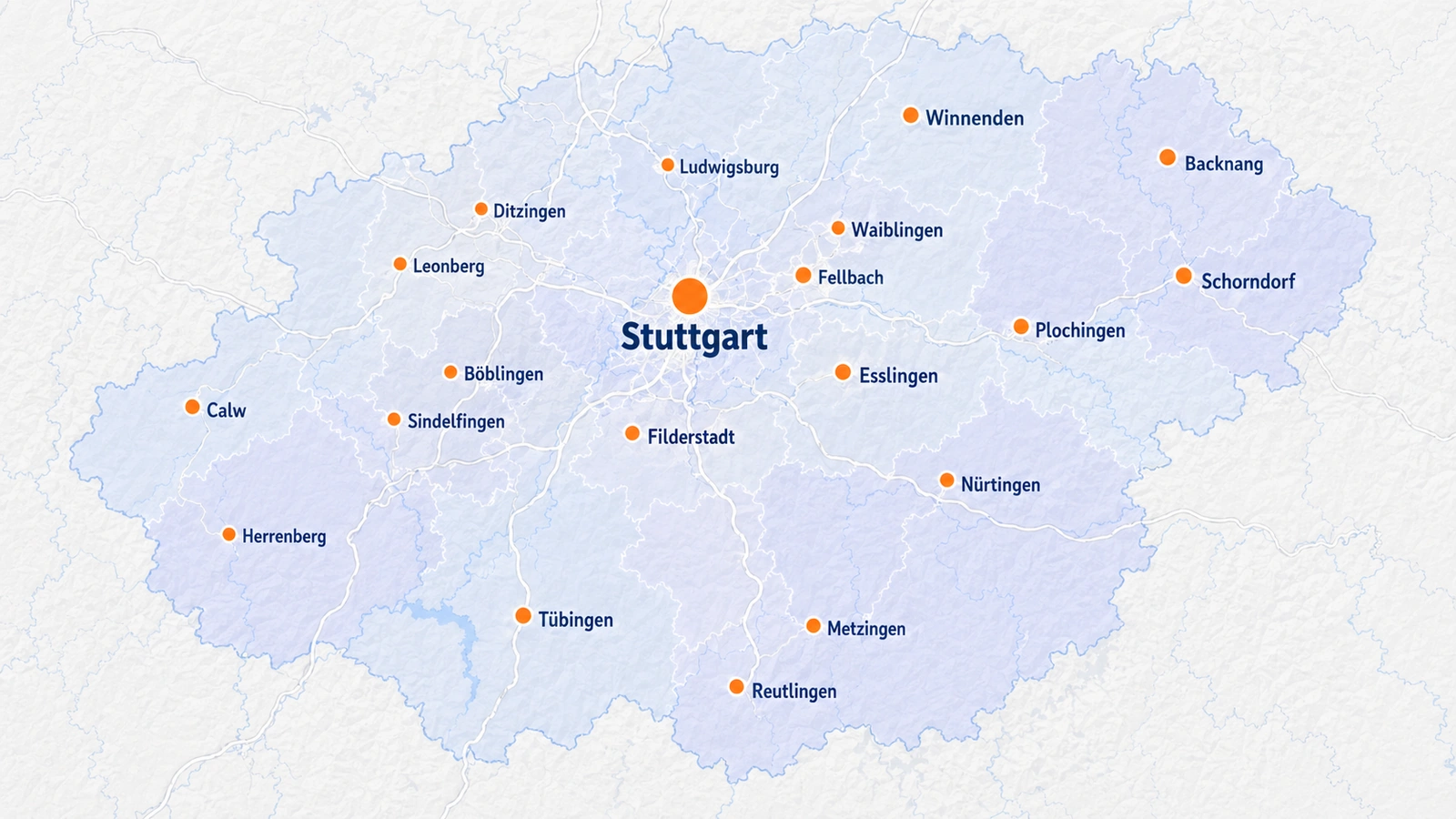 Einsatzgebiete rund um Stuttgart